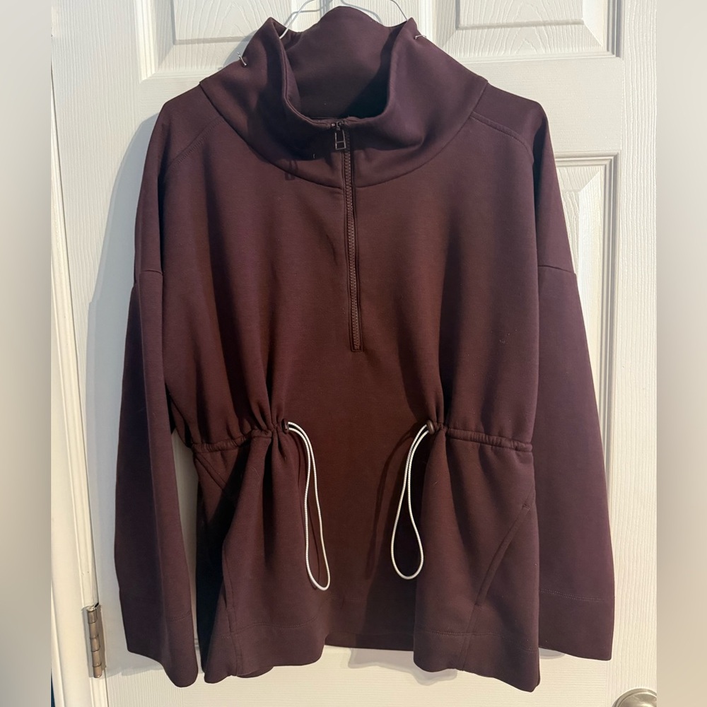 Anthropologie Saturday Sunday Burgundy Funnel Neck Pullover – Size M